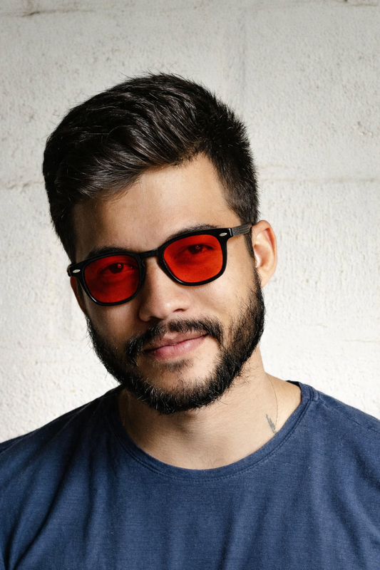 AlightBlue® - Lunette de Protection Verre Rouge Unisexe
