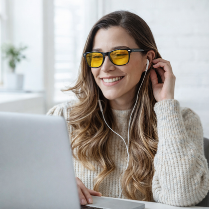 AlightBlue® - Lunette de Protection Verre Jaune Unisexe